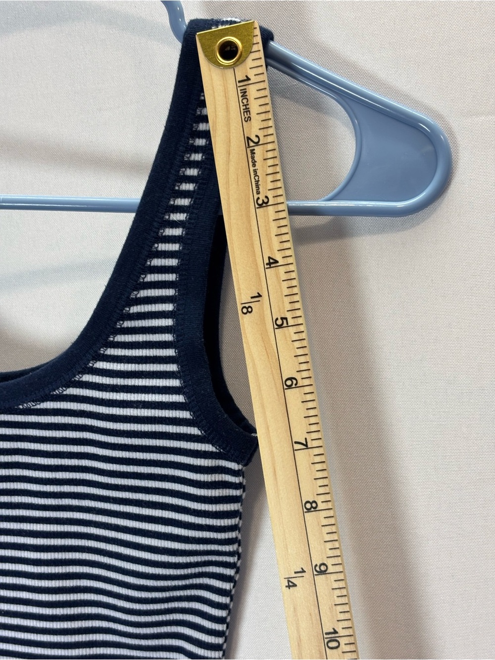 Aerie Ribbed Striped Tank Top Navy White XXS Women’s Stretch - Picture 9 of 11